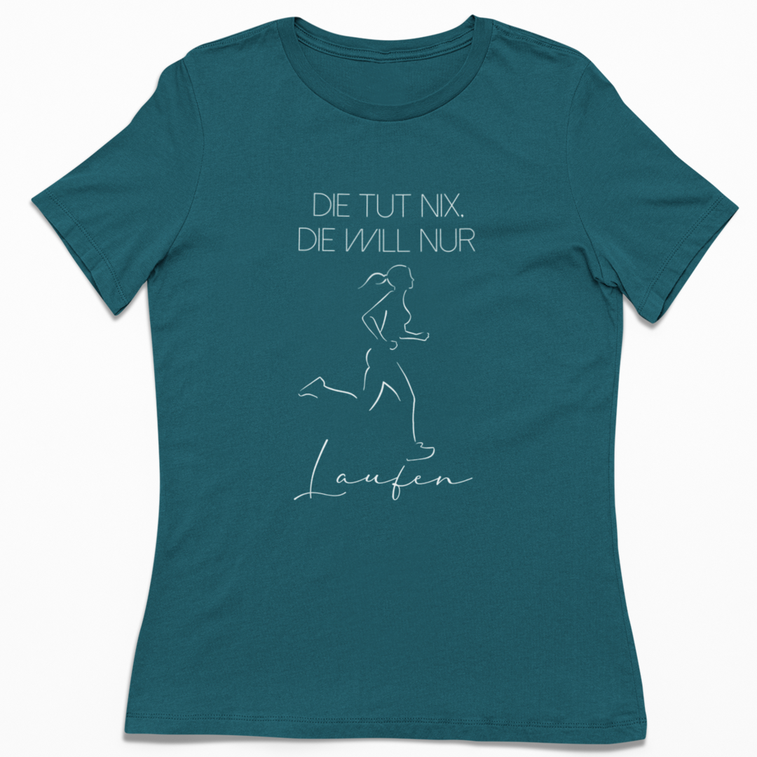Die tut nix, die will nur Laufen | Damen Premium Organic T-Shirt