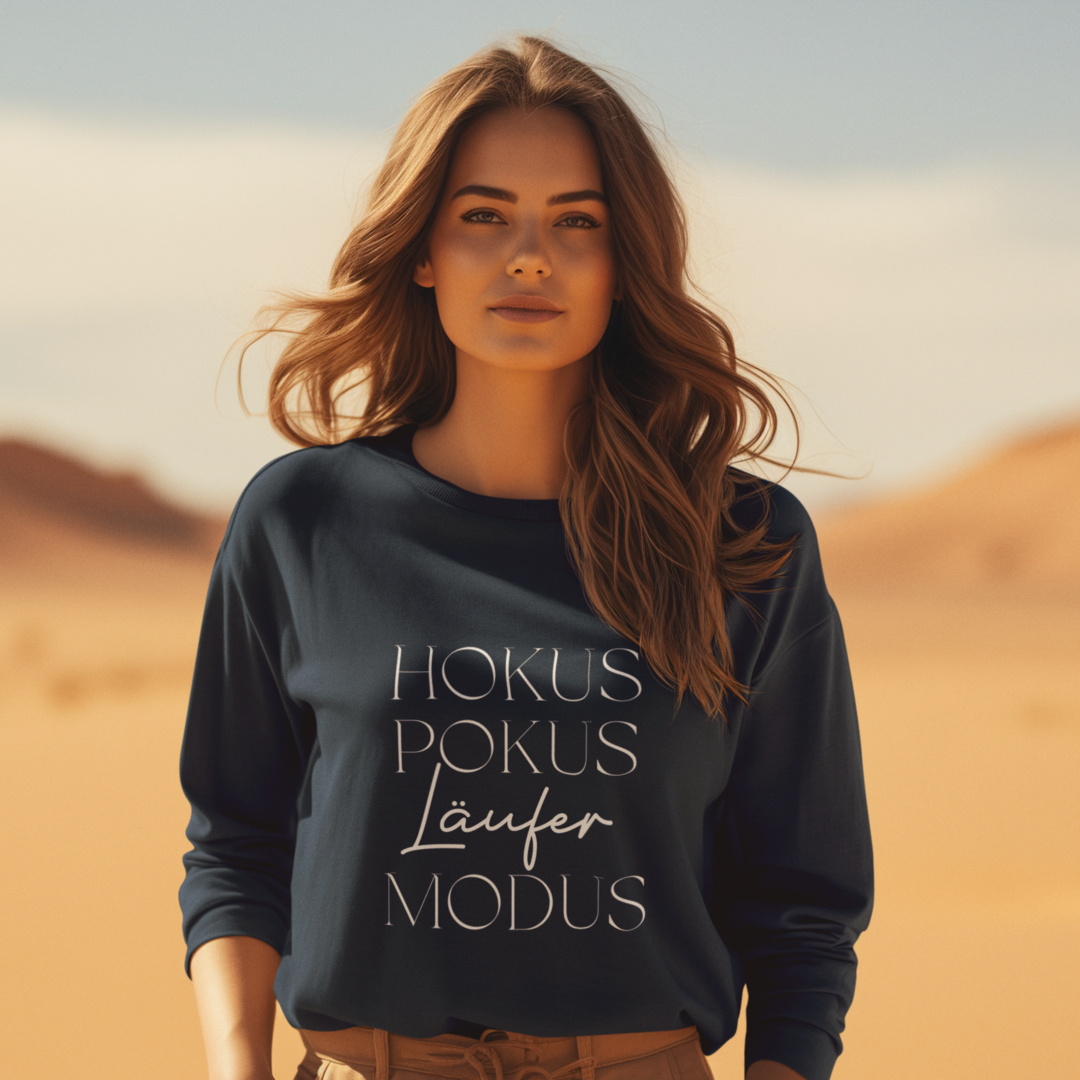 Hokus. Pokus. Läufer Modus. Sweatshirt Unisex