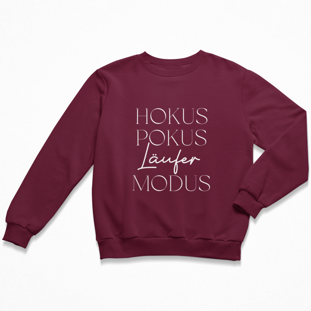 Hokus. Pokus. Läufer Modus. Sweatshirt Unisex