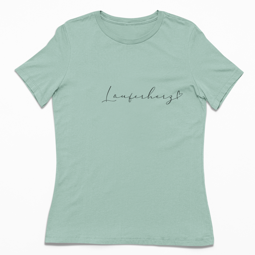 Läuferherz | Damen 100% Bio T-Shirt (tailliert)