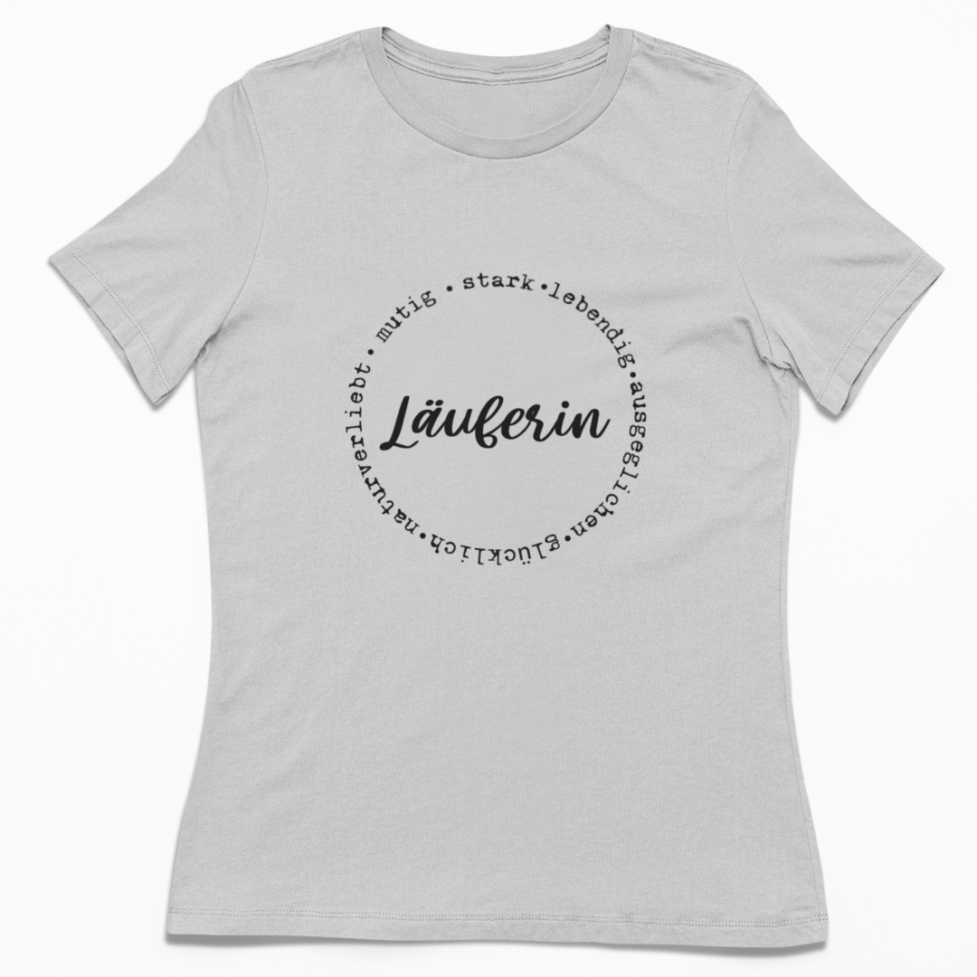 Läuferin | Damen 100% Bio T-Shirt (tailliert)