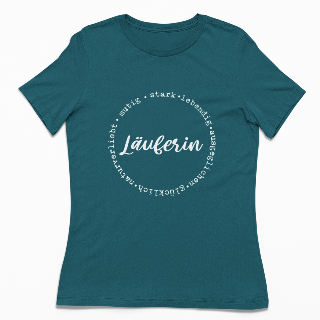 Läuferin | Damen 100% Bio T-Shirt (tailliert)
