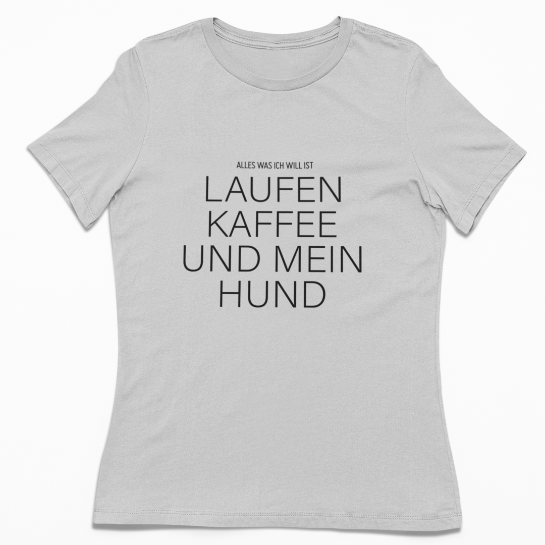 Laufen Kaffee und mein Hund | Damen Premium Organic T-Shirt