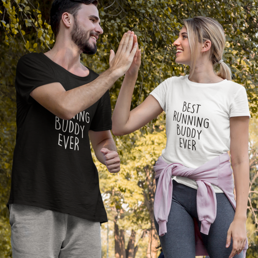 Best Running Buddy Ever | Damen Premium Organic T-Shirt