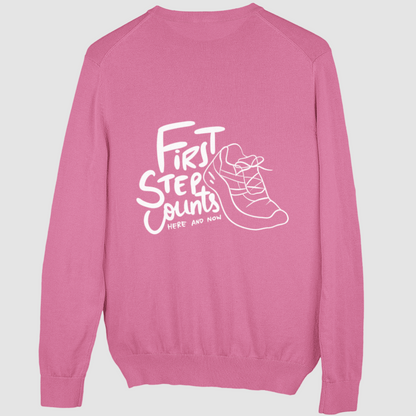 First Step Counts Sweatshirt Unisex (Backprint)
