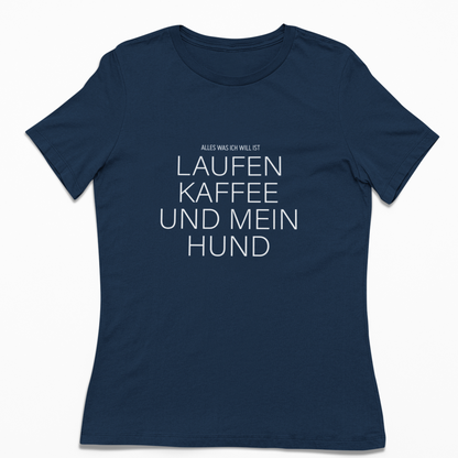 Laufen Kaffee und mein Hund | Damen Premium Organic T-Shirt