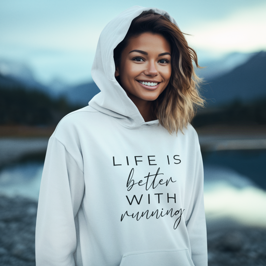 Life is better with running Hoodie Unisex