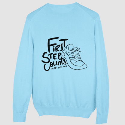 First Step Counts Sweatshirt Unisex (Backprint)